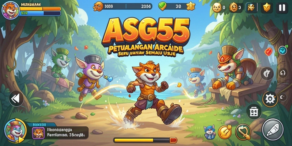 Tampilan gameplay seru dari ASG55 dengan berbagai tantangan menarik.