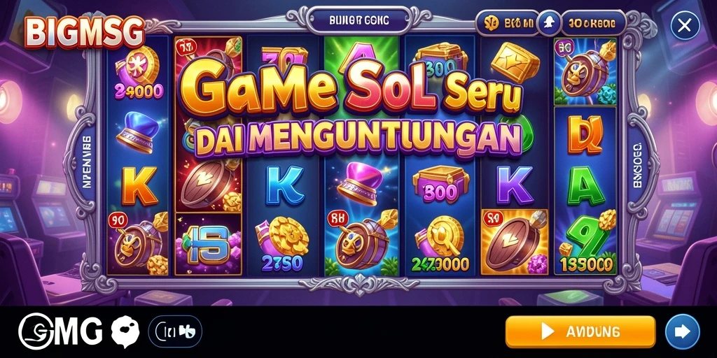 Screenshot gameplay BIGMSG yang menunjukkan keseruan dan keindahan tampilan slot.