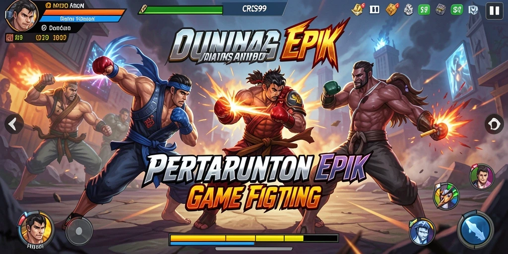 Gameplay seru dan mendebarkan di CRS99 dengan pertarungan yang épik.
