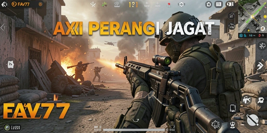 Screenshot gameplay <strong>FAV77</strong> yang menunjukkan aksi menegangkan di medan perang.