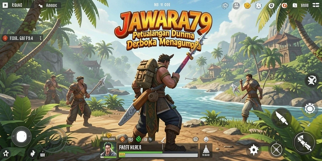 Gameplay terbuka yang memukau dari JAWARA79 di dunia yang luas.