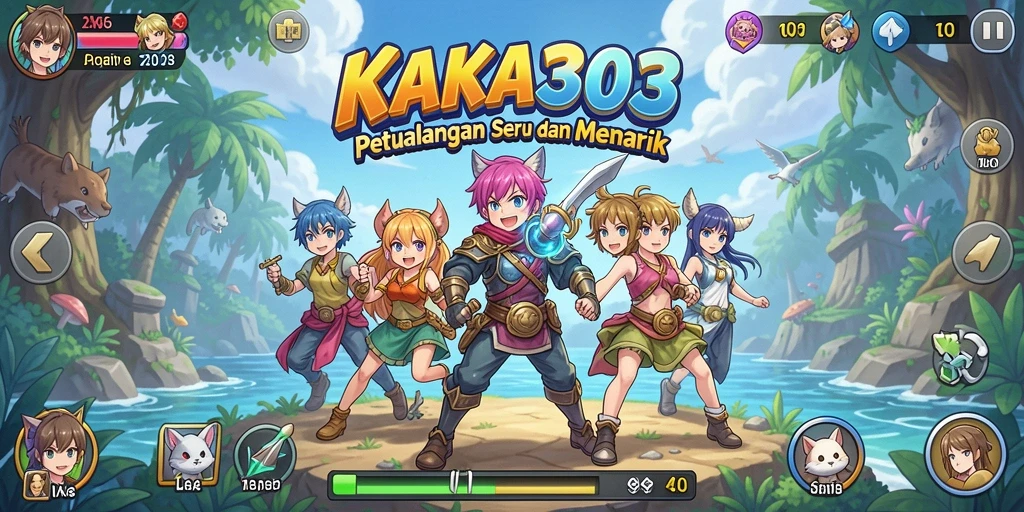 Gameplay KAKA303 dengan karakter anime yang menawan.