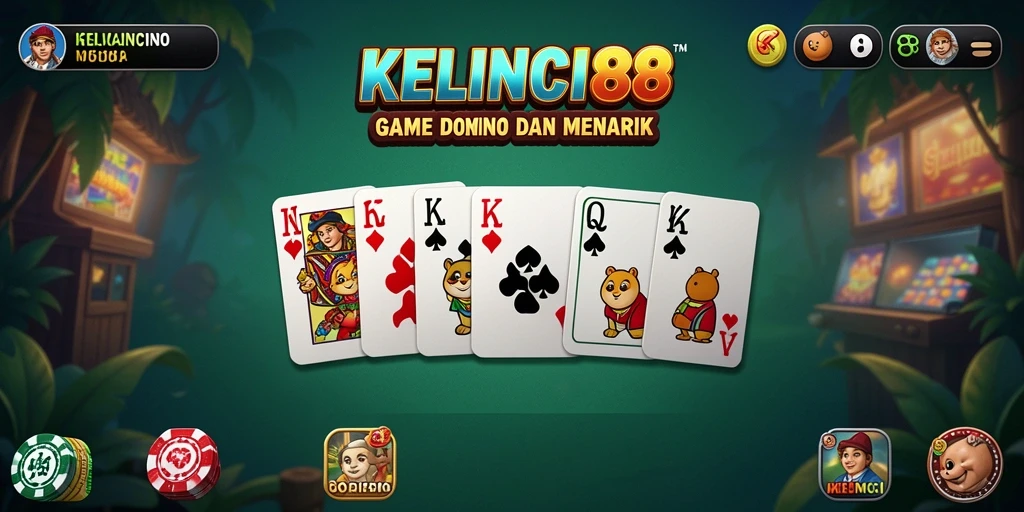 Screenshot gameplay KELINCI88 menampilkan aksi seru permainan Domino.