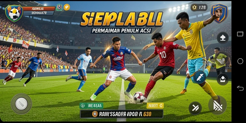 Tampilan aksi mendebarkan dari pertandingan sepak bola di MENYALA78.