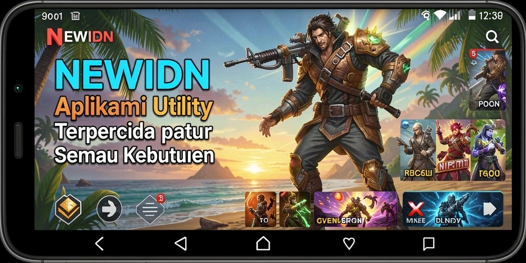 Tampilan antarmuka intuitif aplikasi Utility NEWIDN.