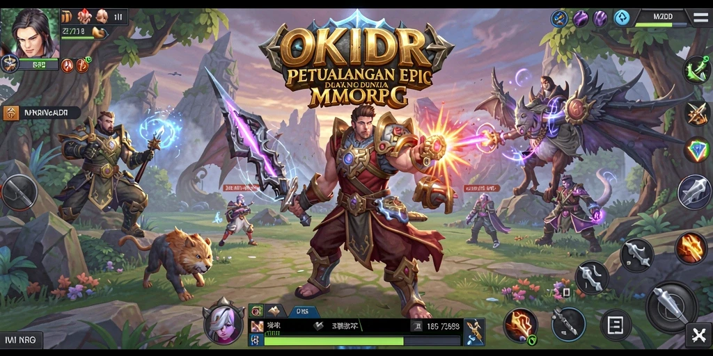Tampilan gameplay OKIDR yang menarik dalam dunia MMORPG.