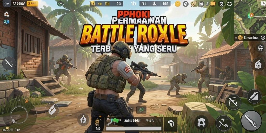 Gameplay seru dan intens di PPHOKI Battle Royale.