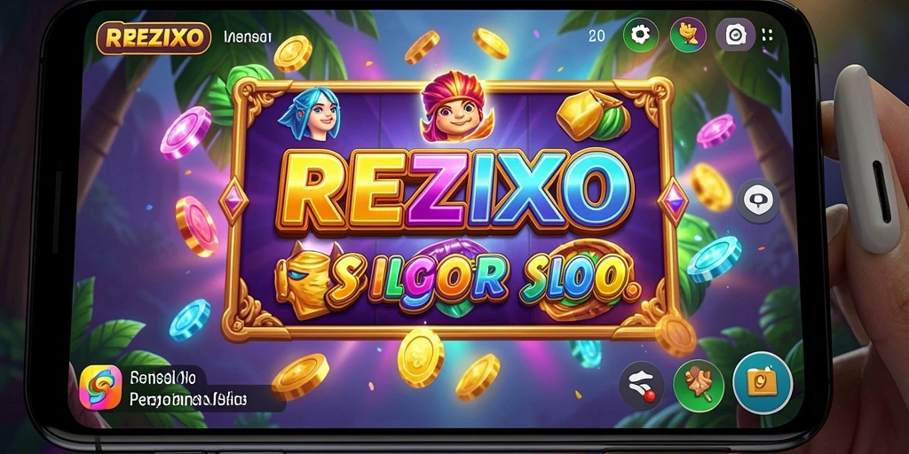 Tampilan menarik gameplay REZIXO dengan efek visual yang memukau.