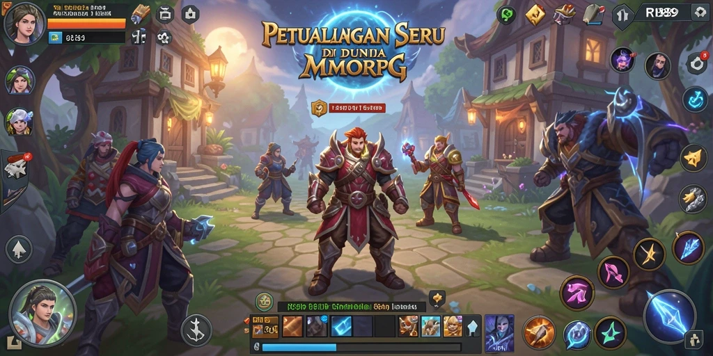 Tangkapan layar utama RI889 menampilkan aksi pertarungan yang mendebarkan dalam MMORPG.