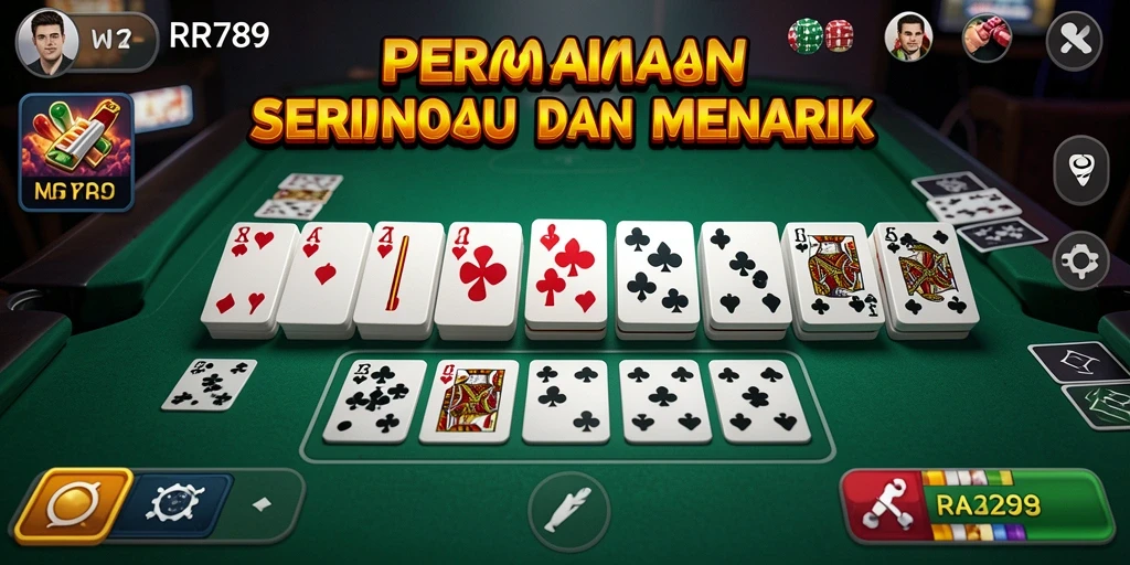 Tampilan gameplay seru dalam permainan Domino RR789.