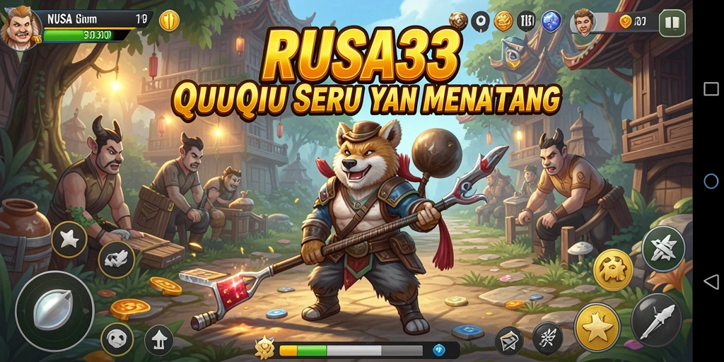 Screenshot RUSA33 menampilkan aksi gameplay menegangkan dalam QiuQiu.