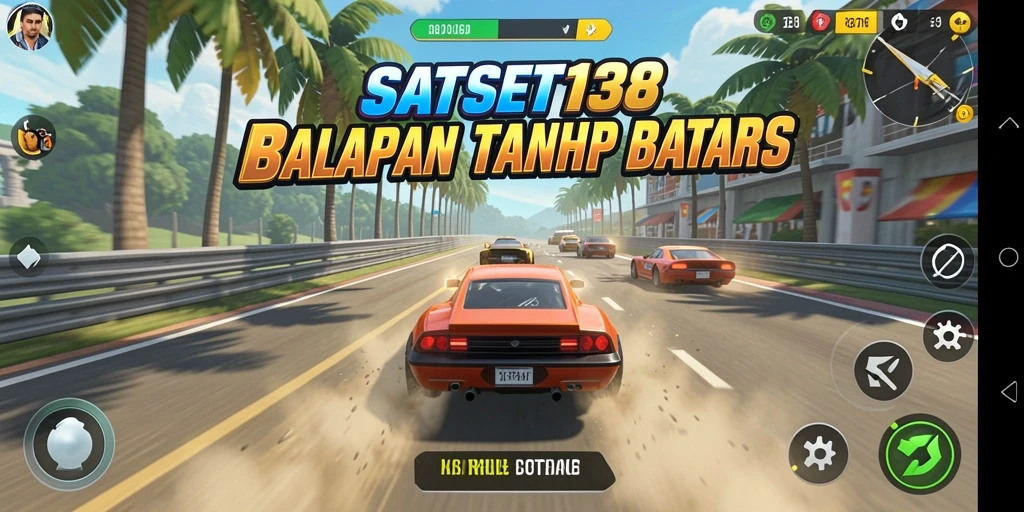 Gameplay menegangkan dan seru dalam SATSET138 dengan balapan yang intens.