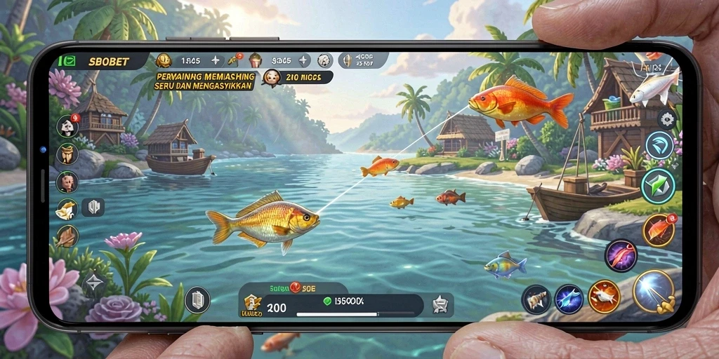 Tangkapan ikan yang spektakuler dalam gameplay SBOBET.