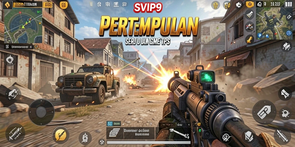Screenshot gameplay SVIP9 dengan pertempuran seru dan grafis menawan.